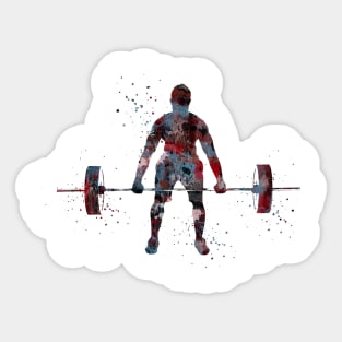 Male deadlift pick Sticker